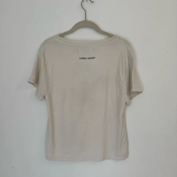 LONELY GHOST Cream Graphic Tee - Picture 2 of 3